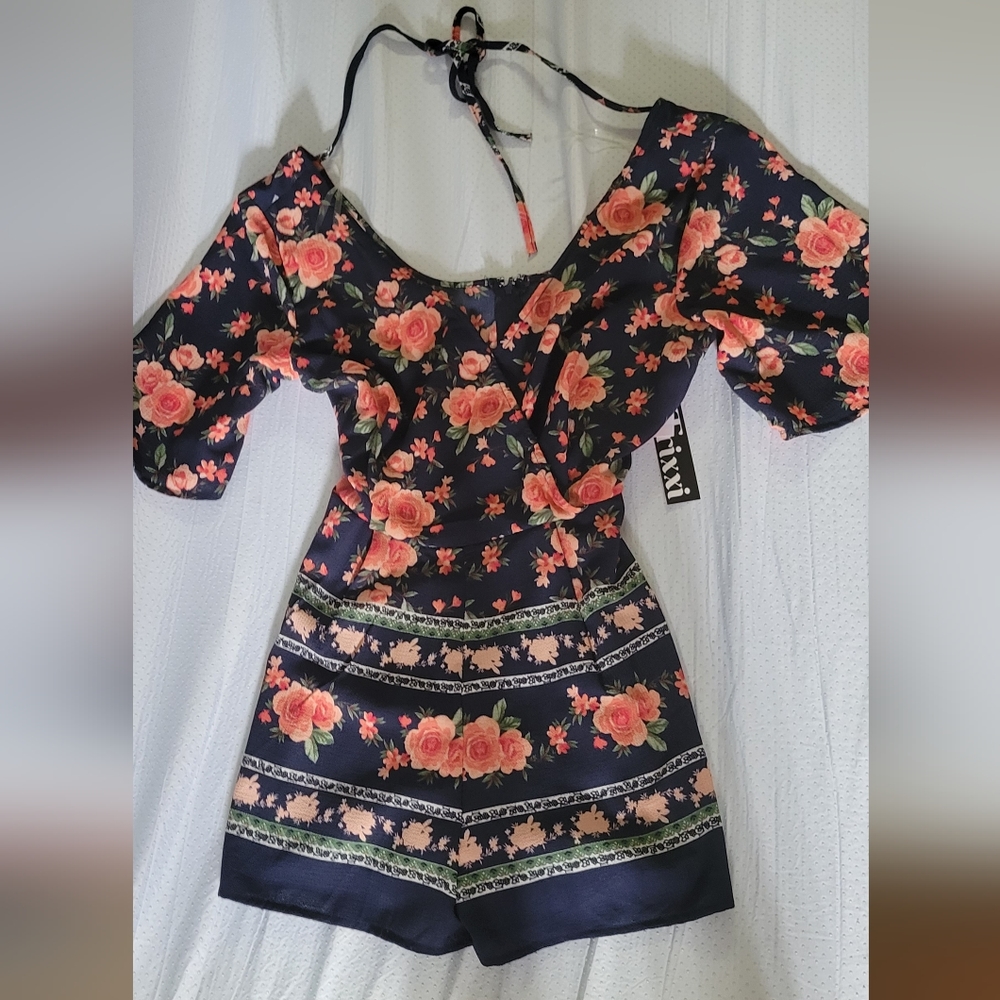Trixxi Floral Romper (NWT - Picture 3 of 9
